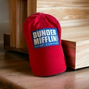Dunder Mifflin Inc. Paper Company Unisex Red Adjustable Baseball Hat by Funko